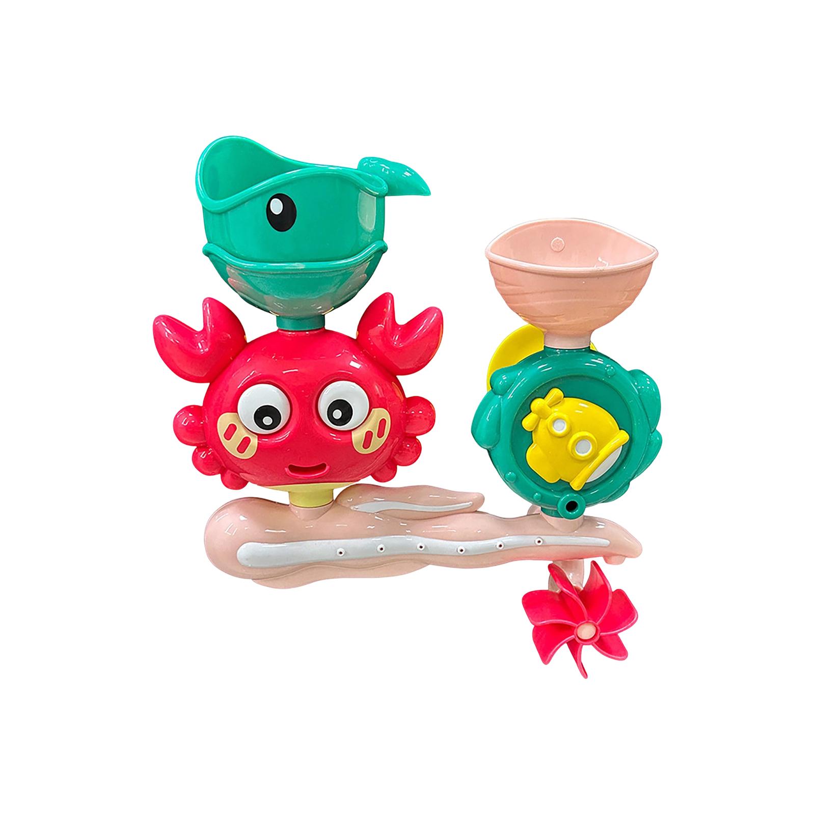 Bath Toy Crab Water Wheel Spinner with Whale and Submarine Features Suction Cup Mounted Bath Toy Set for Kids One Size красный
Bath Toy Crab Water Wheel Spinner with Whale and Submarine Features Suction Cup Mounted Bath Toy Set for Kids One Size красный
