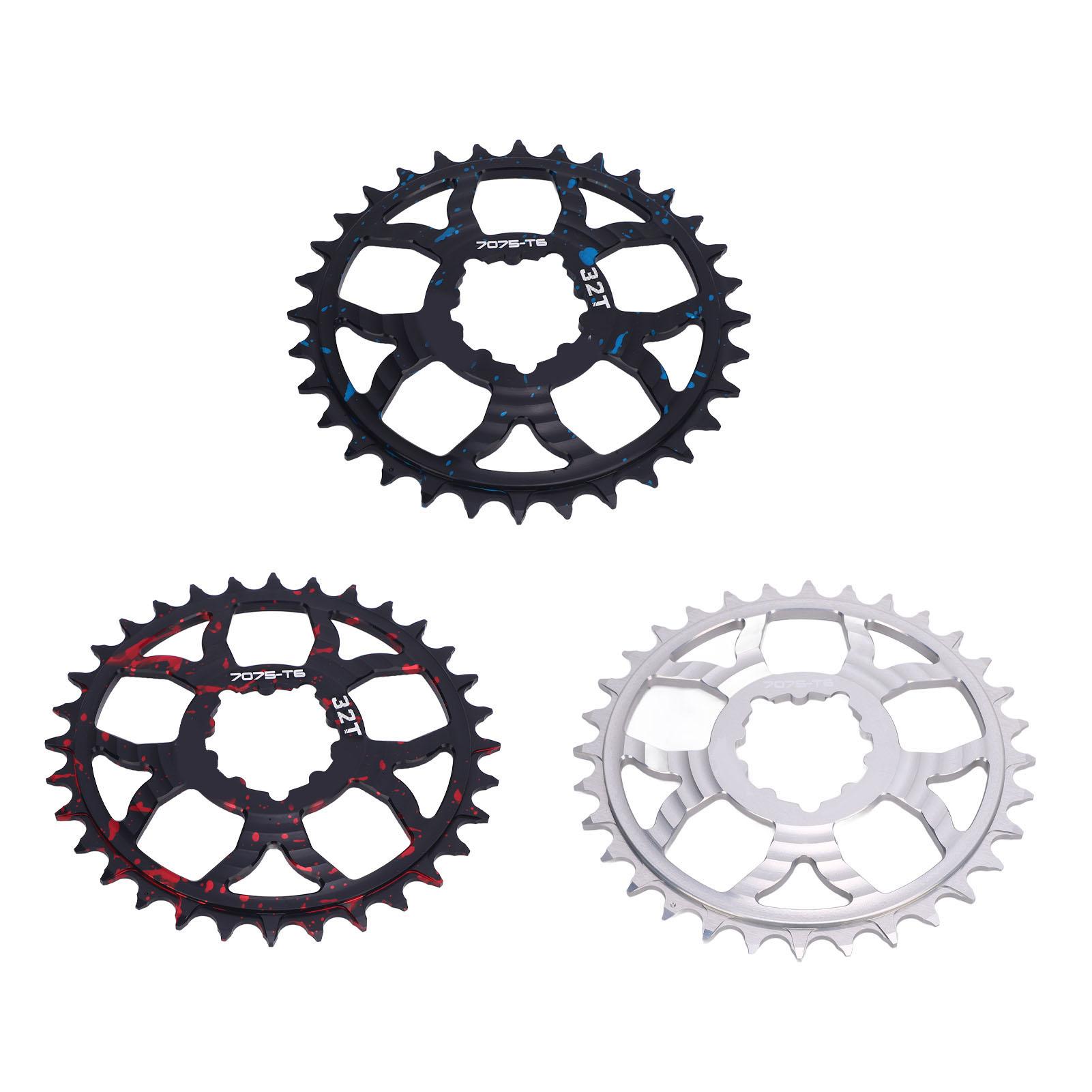 Bike Chainring 32T Round Chainwheel Hollow Aluminium Alloy Single Chain Ring Positive and Negative T Blue Black Camo
Bike Chainring 32T Round Chainwheel Hollow Aluminium Alloy Single Chain Ring Positive and Negative T Blue Black Camo