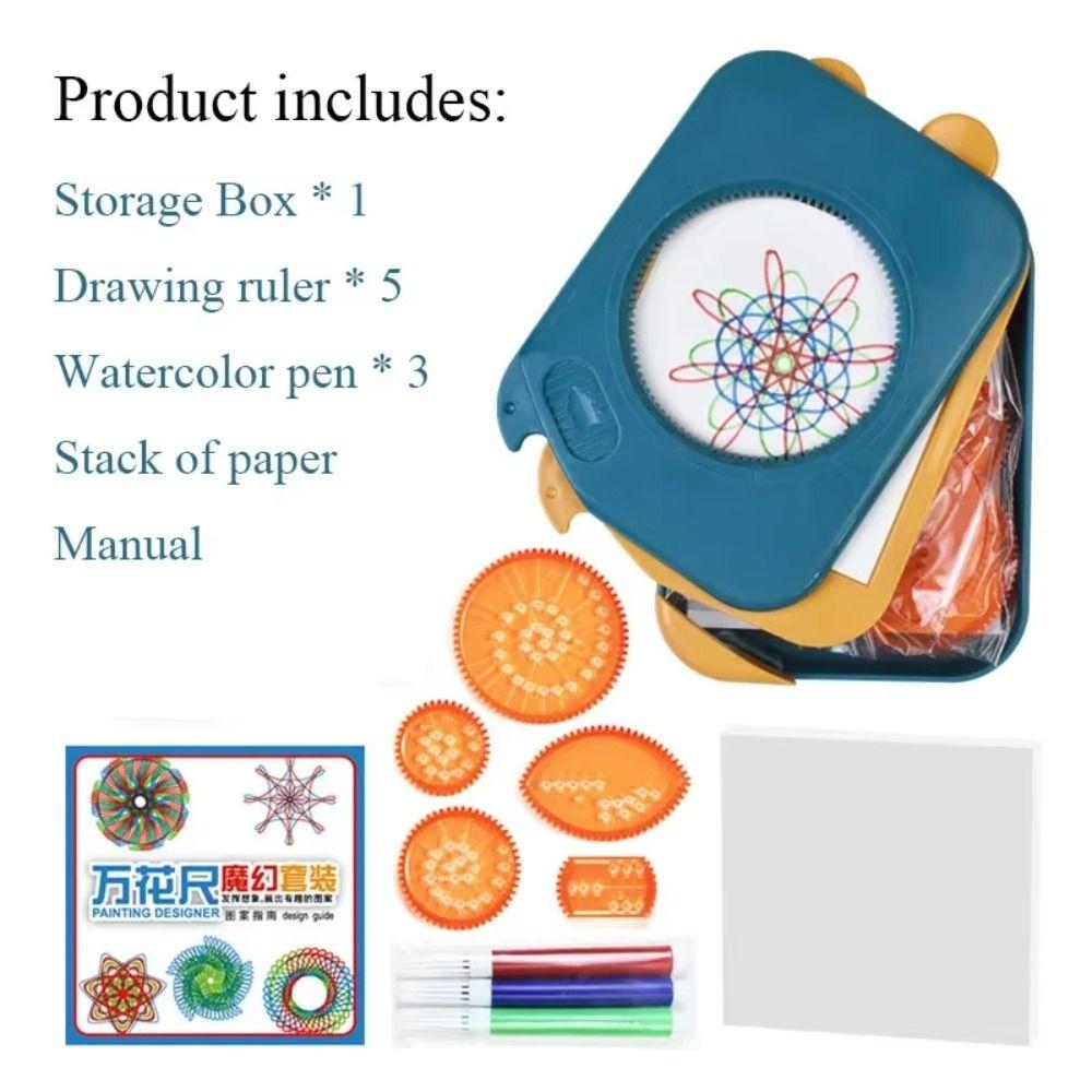 Mathematics Drawing Art Spirograph Set Geometric Ruler Drafting Tools Primary School синій
Mathematics Drawing Art Spirograph Set Geometric Ruler Drafting Tools Primary School синій