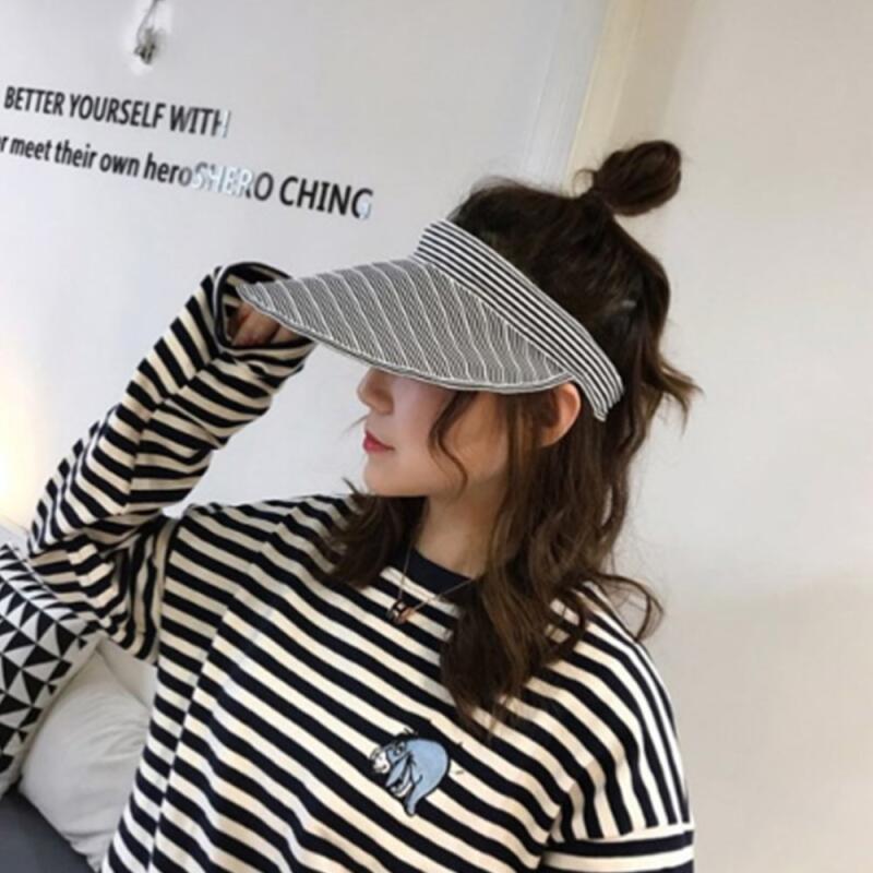 Women s Summer Running Stripe Hairband Sun Cap black
Women s Summer Running Stripe Hairband Sun Cap black