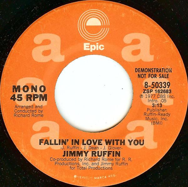 7inch Record JIMMY RUFFIN - Fallin In Love With You 850339PROMO Epic 1977 US Dance & Electronica Used
7inch Record JIMMY RUFFIN - Fallin In Love With You 850339PROMO Epic 1977 US Dance & Electronica Used