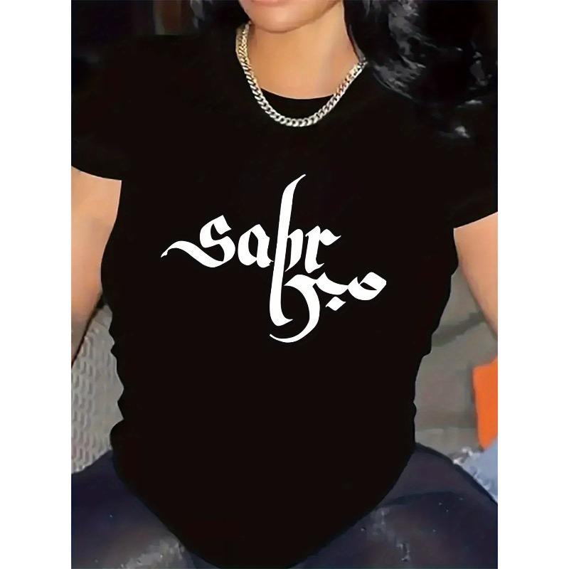 Women s Summer Gothic Print T-Shirt Casual Short Sleeve Stylish Tee 4XL чорний
Women s Summer Gothic Print T-Shirt Casual Short Sleeve Stylish Tee 4XL чорний