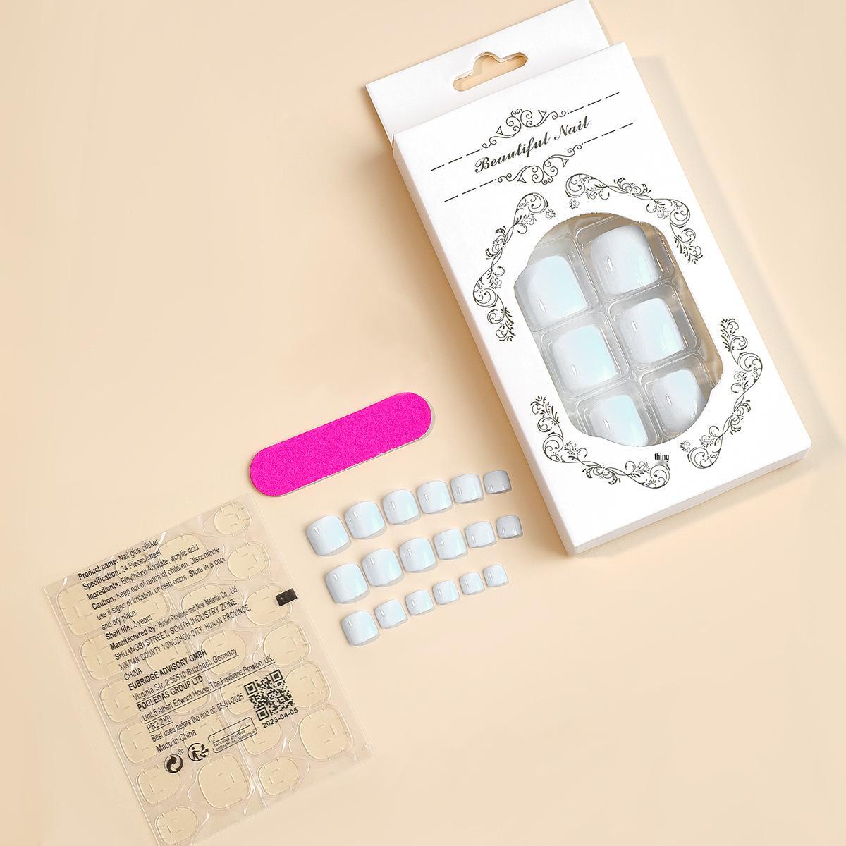 Премиальные французские однотонные съемные накладные ногти на ногах - Коллекция передовых носибельных типсов для ногтей
Премиальные французские однотонные съемные накладные ногти на ногах - Коллекция передовых носибельных типсов для ногтей