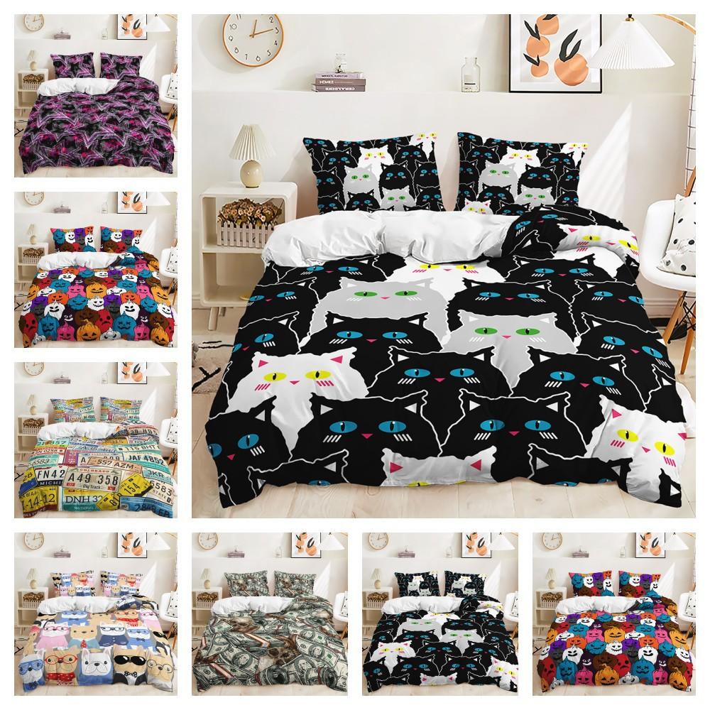 Three-Piece 3D Quilt Cover Stacked Cat Dog Pumpkin License Plate Kit Bedding 135 * 200 (two-piece set) 90g
Three-Piece 3D Quilt Cover Stacked Cat Dog Pumpkin License Plate Kit Bedding 135 * 200 (two-piece set) 90g