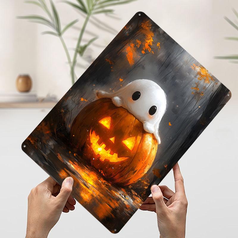 Ghost on Pumpkin Tinplate Poster Customized Wall Art Vintage Retro Metal Signs for Bathroom Decor Decoration Living Room Home At 20x30cm(7.8x11.8inch)
Ghost on Pumpkin Tinplate Poster Customized Wall Art Vintage Retro Metal Signs for Bathroom Decor Decoration Living Room Home At 20x30cm(7.8x11.8inch)