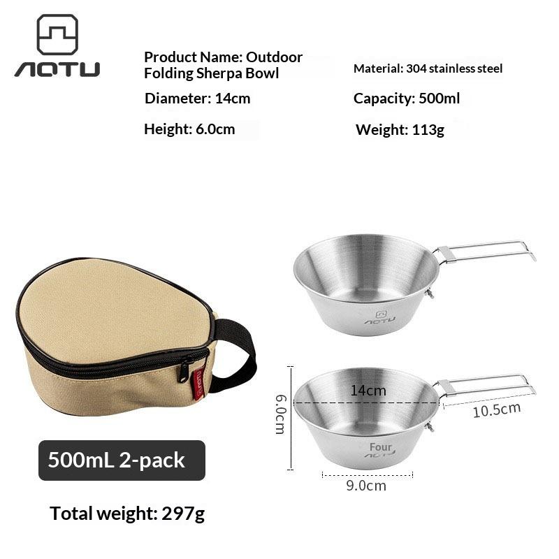 Camping Sierra Bowl Set 4 Piece 304 Stainless Steel with Fixed Handle Ultralight Portable Food Container for Picnic Outdoor
Camping Sierra Bowl Set 4 Piece 304 Stainless Steel with Fixed Handle Ultralight Portable Food Container for Picnic Outdoor