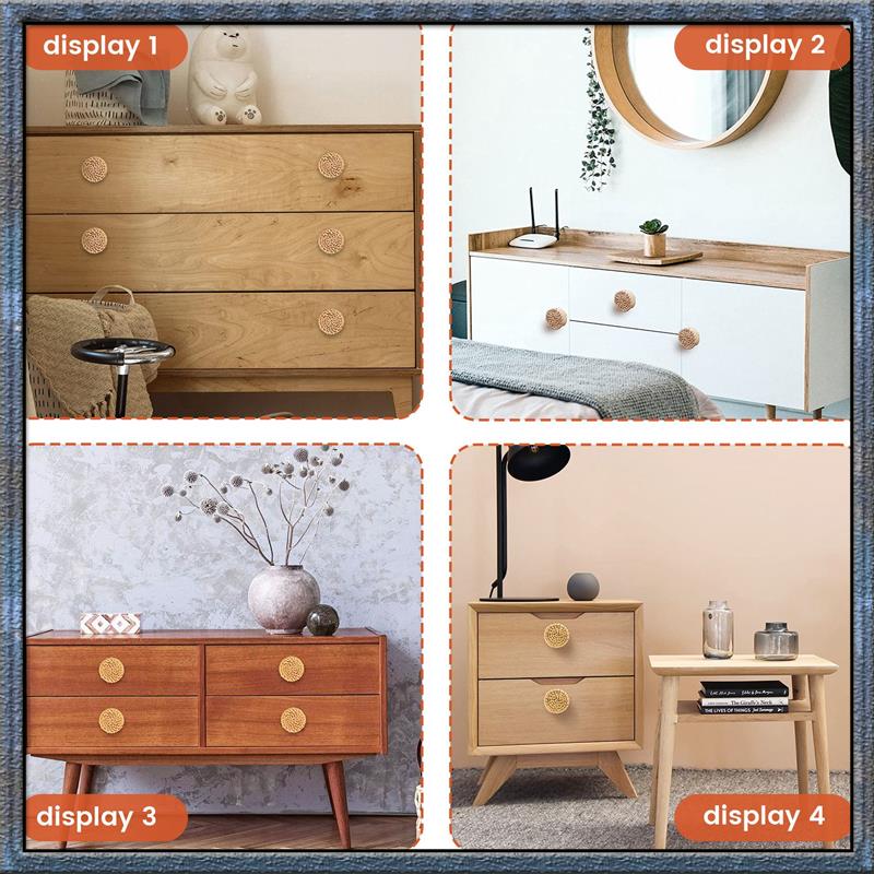 Top Deals 24Pcs Boho Rattan Dresser Knobs Round Wooden Drawer Knobs Cabinets Dresser Handles Hardware Pulls Cabinet Knobs
Top Deals 24Pcs Boho Rattan Dresser Knobs Round Wooden Drawer Knobs Cabinets Dresser Handles Hardware Pulls Cabinet Knobs