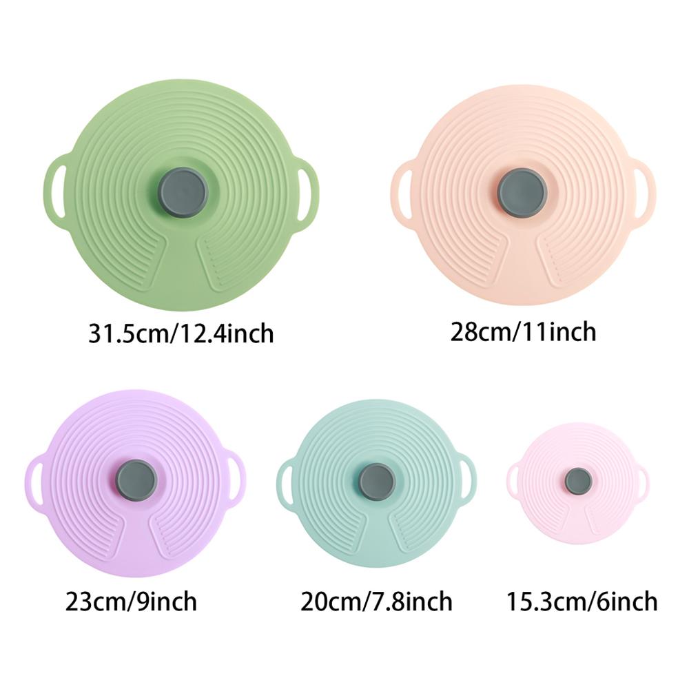 5Pcs Silicone Pot Lid Cover 5 Sizes Food Wrap Bowl Pot Lid Universal Food Fresh Cover with Handle Sealing Cooking Kitchen Tool 5 Sizes
5Pcs Silicone Pot Lid Cover 5 Sizes Food Wrap Bowl Pot Lid Universal Food Fresh Cover with Handle Sealing Cooking Kitchen Tool 5 Sizes