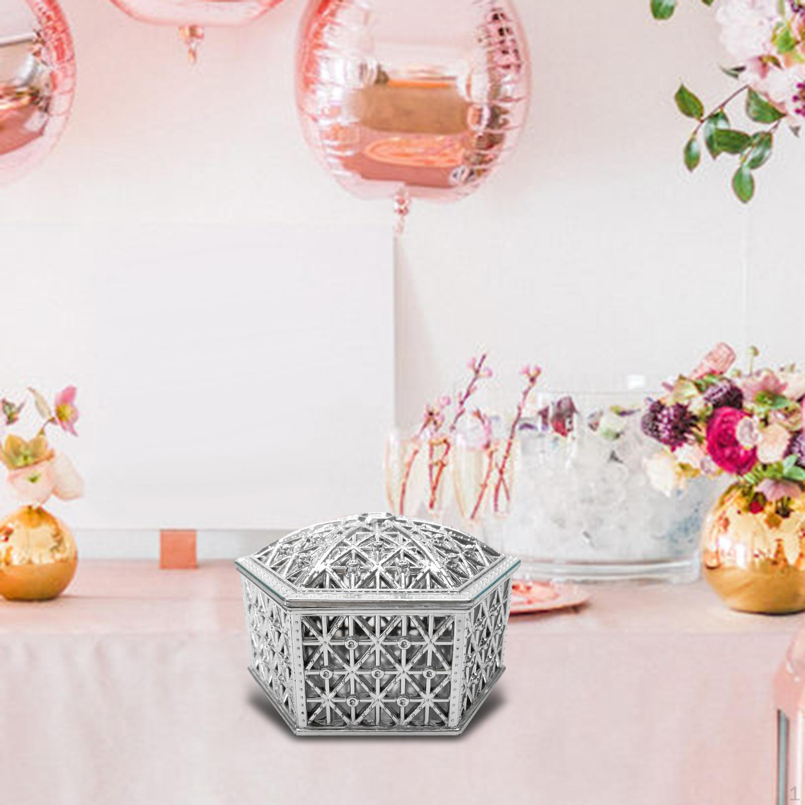 Creative Hexagon Candy Box Chocolate Boxes Portable Hollow Jars Gift for Festival Party argenteous
Creative Hexagon Candy Box Chocolate Boxes Portable Hollow Jars Gift for Festival Party argenteous