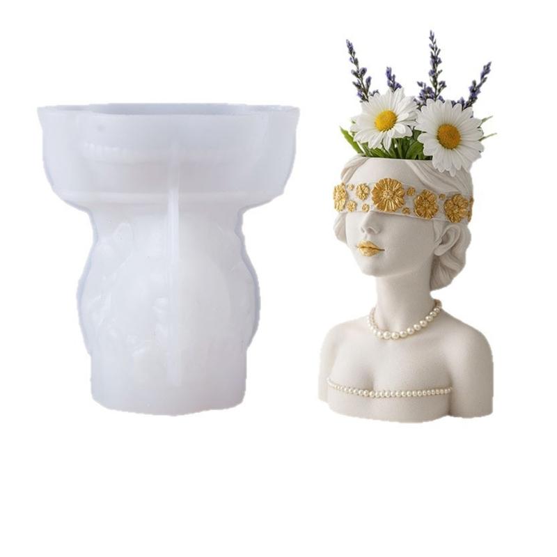 Flexible Silicone Masked Lady Mold For Handmade Cement Concrete Crafts Decorative Flower Pots And Resin Art Creation 1
Flexible Silicone Masked Lady Mold For Handmade Cement Concrete Crafts Decorative Flower Pots And Resin Art Creation 1