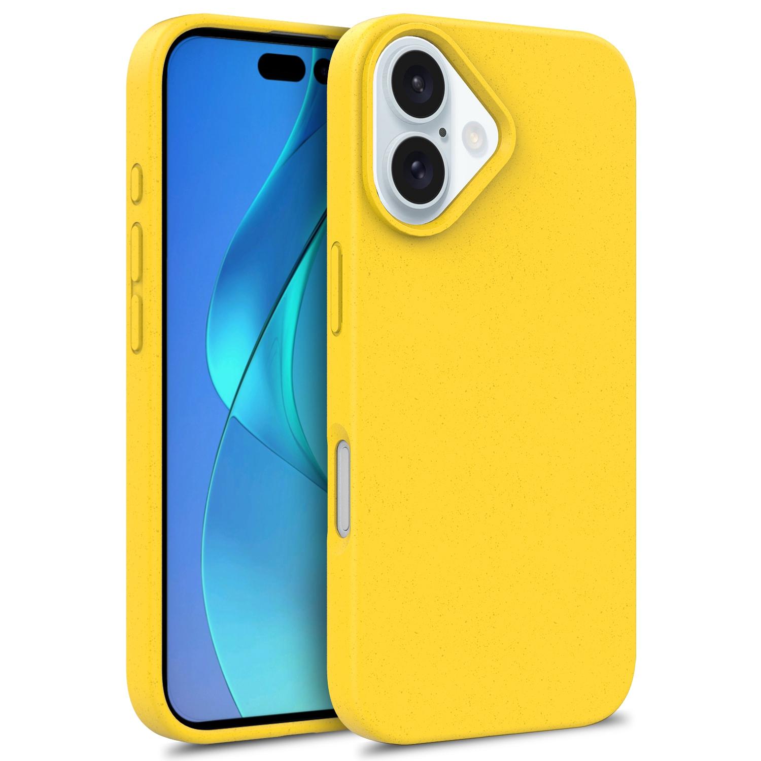 For iPhone 16 Plus Case Wheat Straw+TPU Phone Cover Compostable Yellow
For iPhone 16 Plus Case Wheat Straw+TPU Phone Cover Compostable Yellow