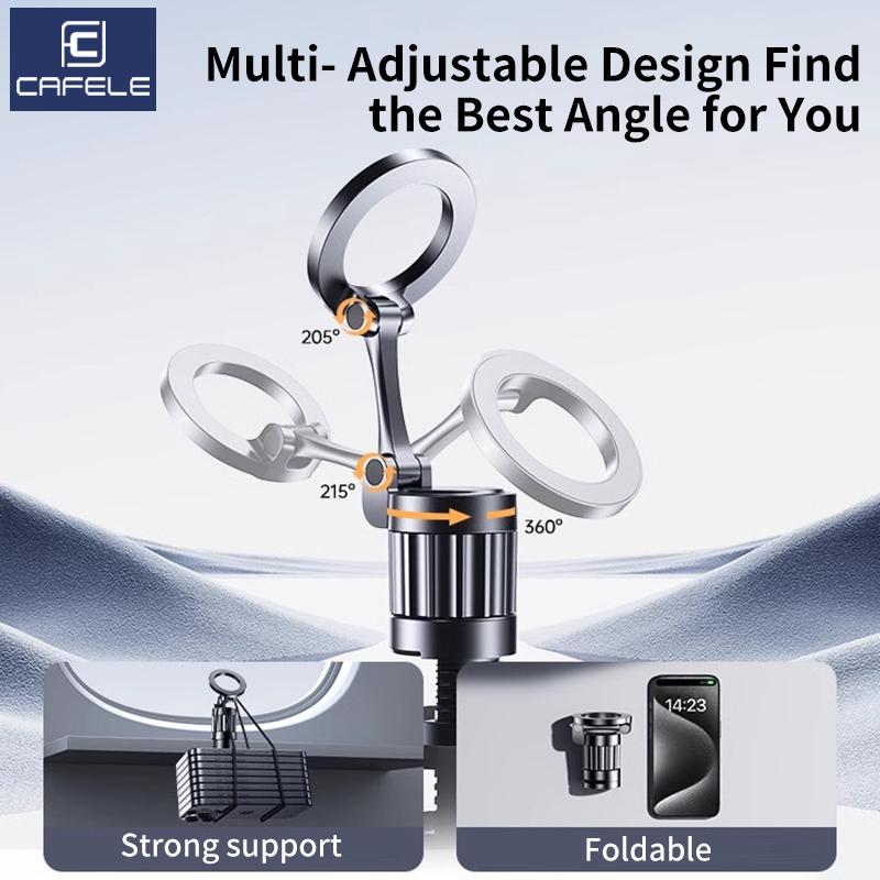 CAFELE Mini Magnetic Phone Holder Metal Frame Rotatable And Foldable Desktop Stand Bolt-Fixed Mobile Support For Car Cell Phone чорний
CAFELE Mini Magnetic Phone Holder Metal Frame Rotatable And Foldable Desktop Stand Bolt-Fixed Mobile Support For Car Cell Phone чорний