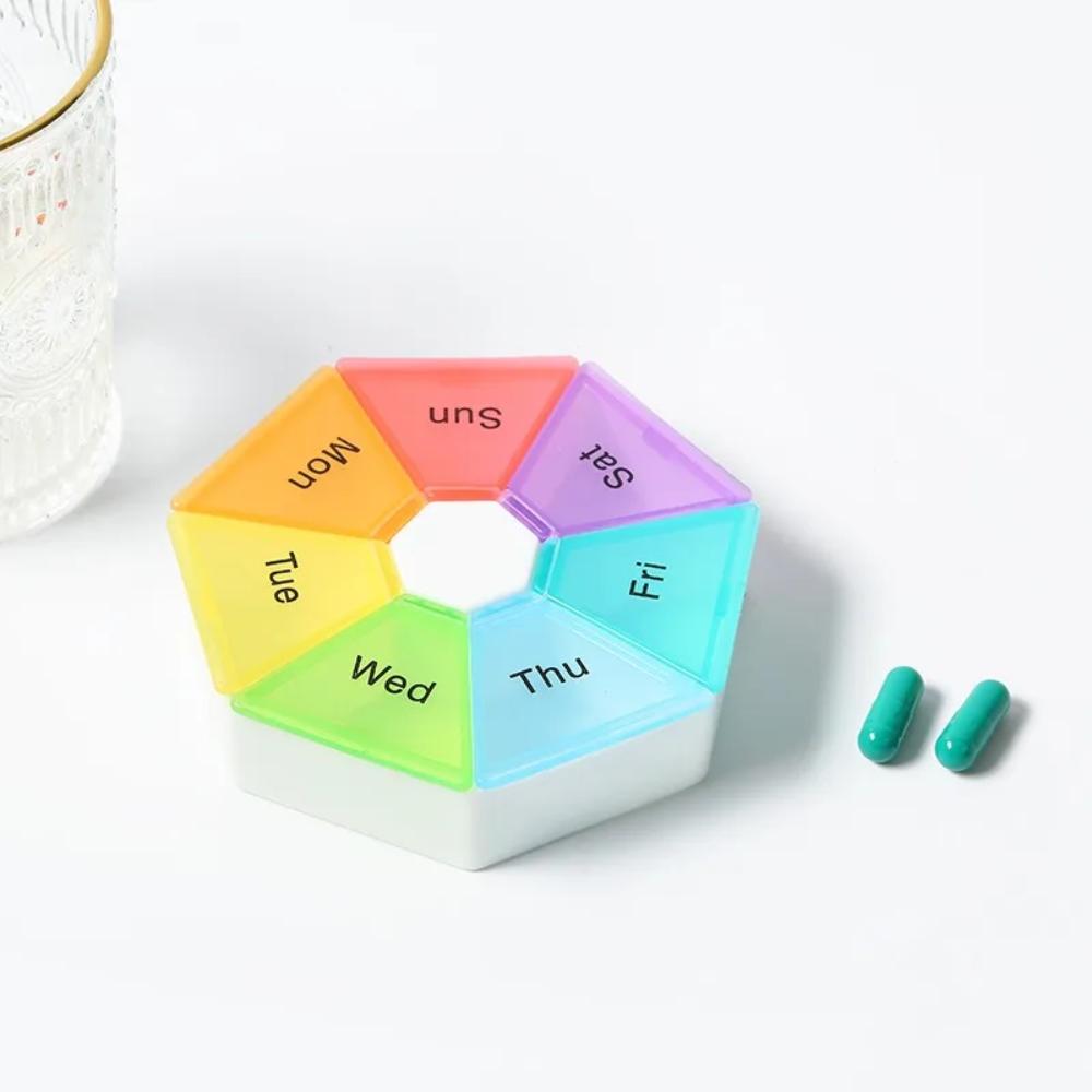 New Hot Mini Portable 7 Day 7 Grids Weekly Colorful Petal Pill Cases Organizer Box PP Food Grade for Vitamin Medicine Fish Oils
New Hot Mini Portable 7 Day 7 Grids Weekly Colorful Petal Pill Cases Organizer Box PP Food Grade for Vitamin Medicine Fish Oils