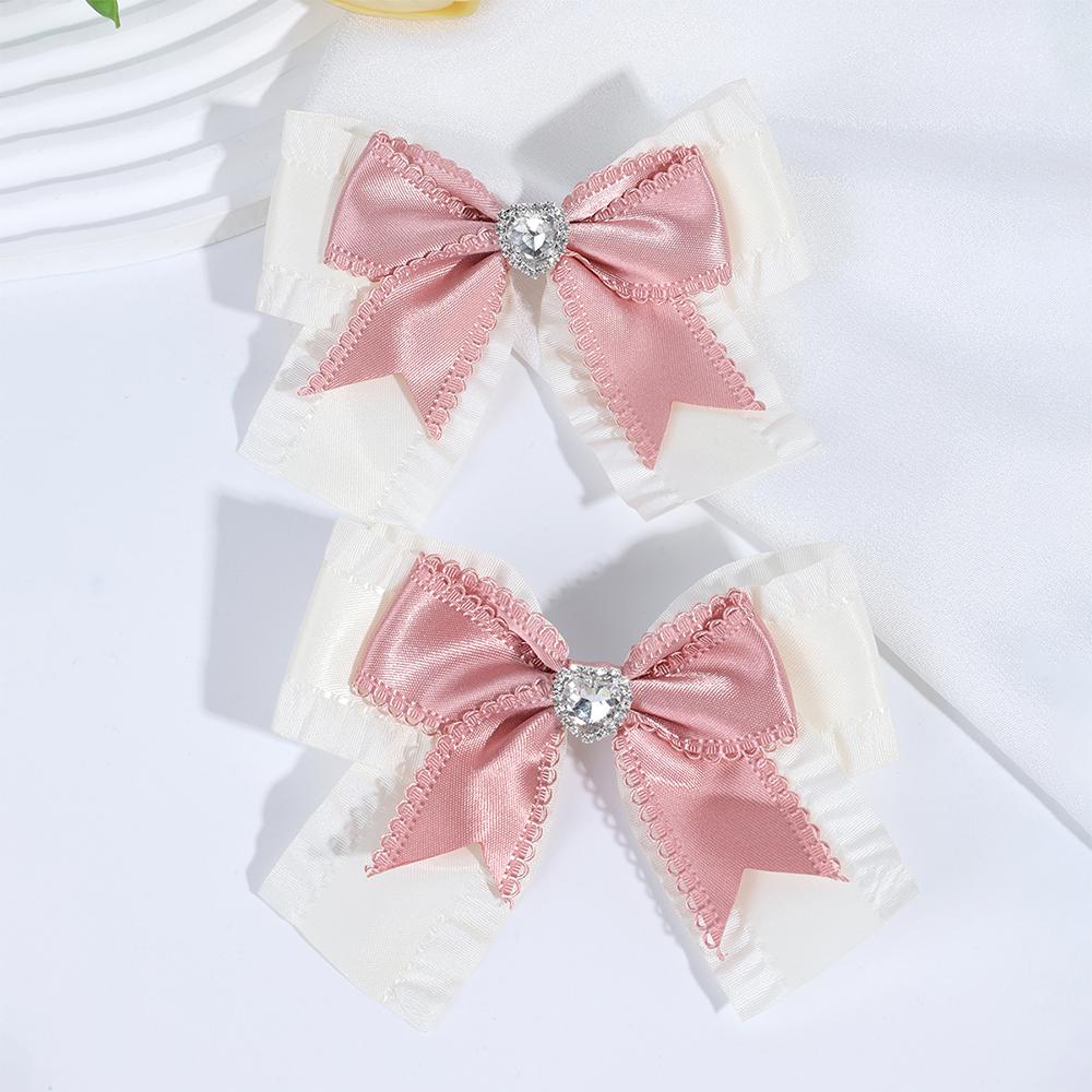 2 шт. Двухъярусная заколка-бант розовая лента заколки женские элегантные стразы французский стиль заколка для волос девочки бриллиантовое сердце аксессуары
2 шт. Двухъярусная заколка-бант розовая лента заколки женские элегантные стразы французский стиль заколка для волос девочки бриллиантовое сердце аксессуары
