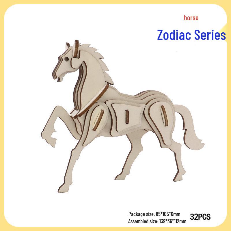 Деревянная 3D-головоломка: Детская игрушка-украшение в виде лошади с благоприятными облаками «Сделай сам»
Деревянная 3D-головоломка: Детская игрушка-украшение в виде лошади с благоприятными облаками «Сделай сам»