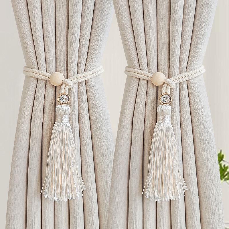 Elegant Woven Rope Tassel Curtain Tiebacks - Set of 2
Elegant Woven Rope Tassel Curtain Tiebacks - Set of 2