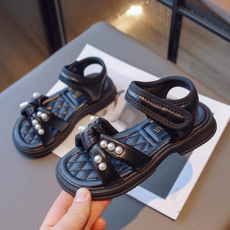 New Summer Girls Sandals - Fashionable Pearl Princess Shoes with Non-Slip Hook & Loop Closure for Beach Wear 37 чорний
New Summer Girls Sandals - Fashionable Pearl Princess Shoes with Non-Slip Hook & Loop Closure for Beach Wear 37 чорний