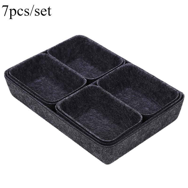 7pcs/set Felt Storage Box Organizer for Office Desk Desktop Organization Accessories Multi-Purpose Felt Fabric Organizer 28.5x19.5x5cm рожевий
7pcs/set Felt Storage Box Organizer for Office Desk Desktop Organization Accessories Multi-Purpose Felt Fabric Organizer 28.5x19.5x5cm рожевий