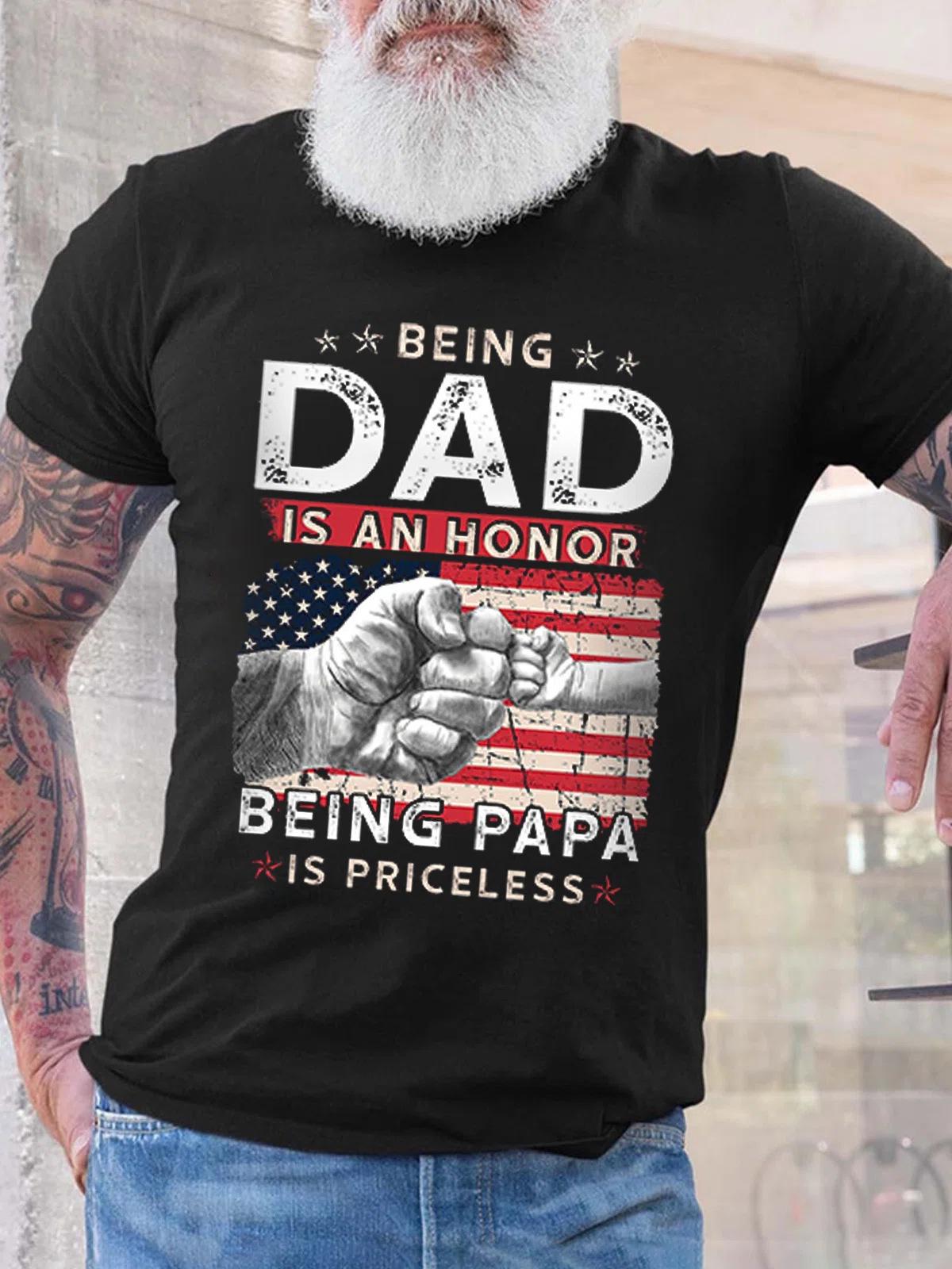 Summer Crew Neck Men s Dad English Print Short Sleeve Casual T-Shirt - European Size M армія зелений колір
Summer Crew Neck Men s Dad English Print Short Sleeve Casual T-Shirt - European Size M армія зелений колір