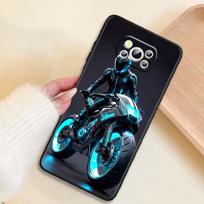 Creative motorcycle rider cool For Xiaomi Mi Poco F3 F4 F5 F6 X3 X4 X5 X6 X7 M3 M4 M5 M6 M7 GT Pro 5G Black Phone Case Poco M6 5G
Creative motorcycle rider cool For Xiaomi Mi Poco F3 F4 F5 F6 X3 X4 X5 X6 X7 M3 M4 M5 M6 M7 GT Pro 5G Black Phone Case Poco M6 5G