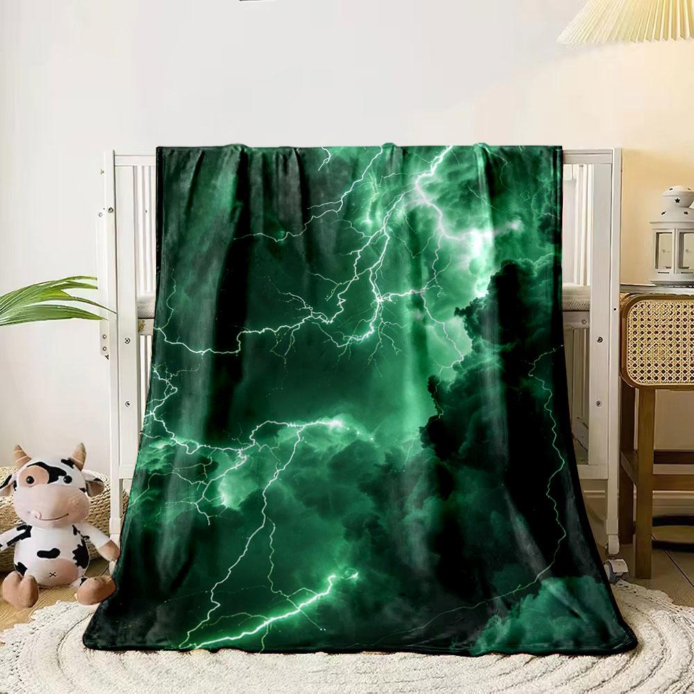Green storm clouds with bright lightning bolts branching throughout. for all seasons blanket lunch break throw gift 80cm x 120cm
Green storm clouds with bright lightning bolts branching throughout. for all seasons blanket lunch break throw gift 80cm x 120cm