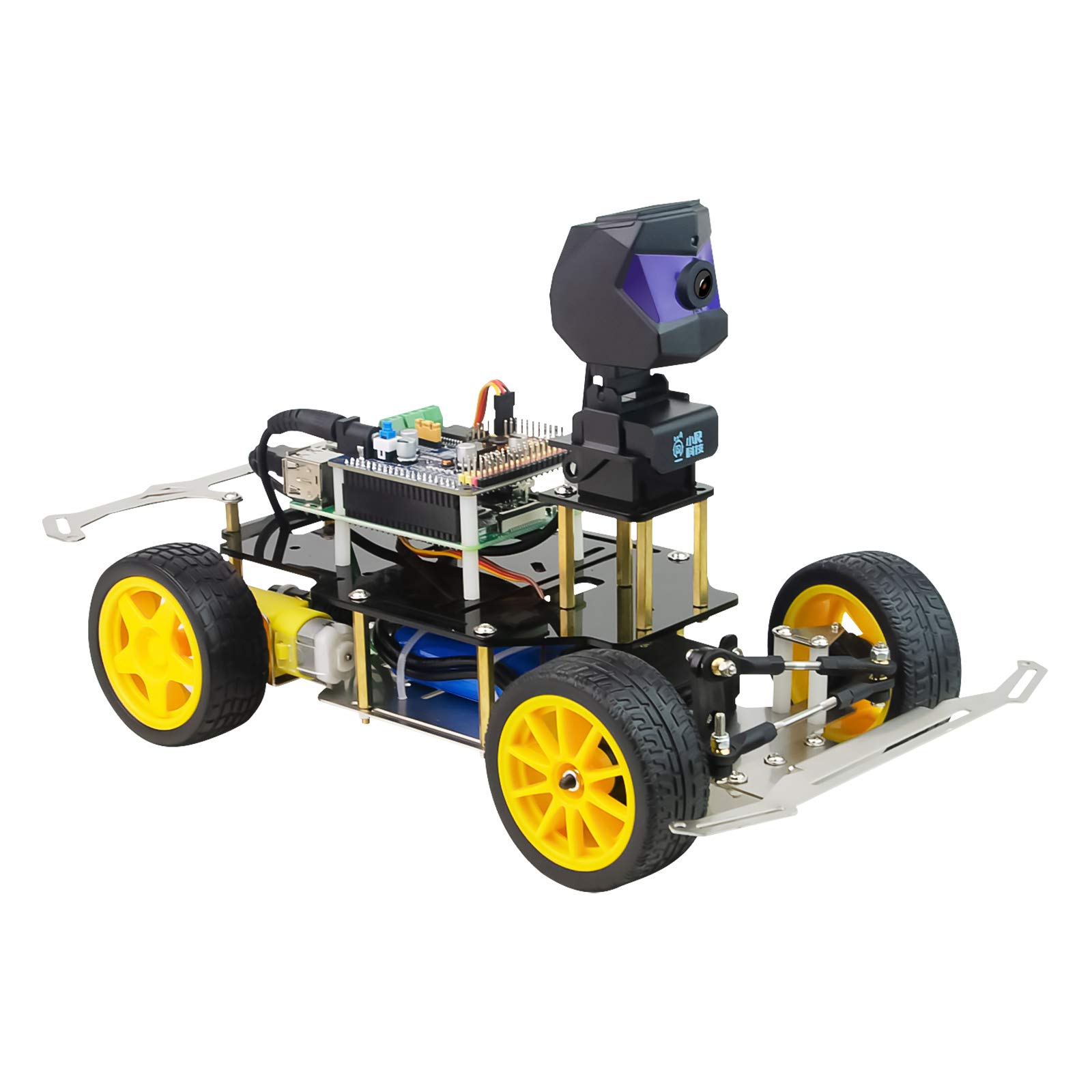 XiaoR Geek Donkey Car Starter Kit Робот зі штучним інтелектом з відкритим вихідним кодом Платформа автономного водіння своїми руками для автомобіля-робата з використанням Raspberry Pi Робот-автомобіль raspberry pi (С жовтий
XiaoR Geek Donkey Car Starter Kit Робот зі штучним інтелектом з відкритим вихідним кодом Платформа автономного водіння своїми руками для автомобіля-робата з використанням Raspberry Pi Робот-автомобіль raspberry pi (С жовтий