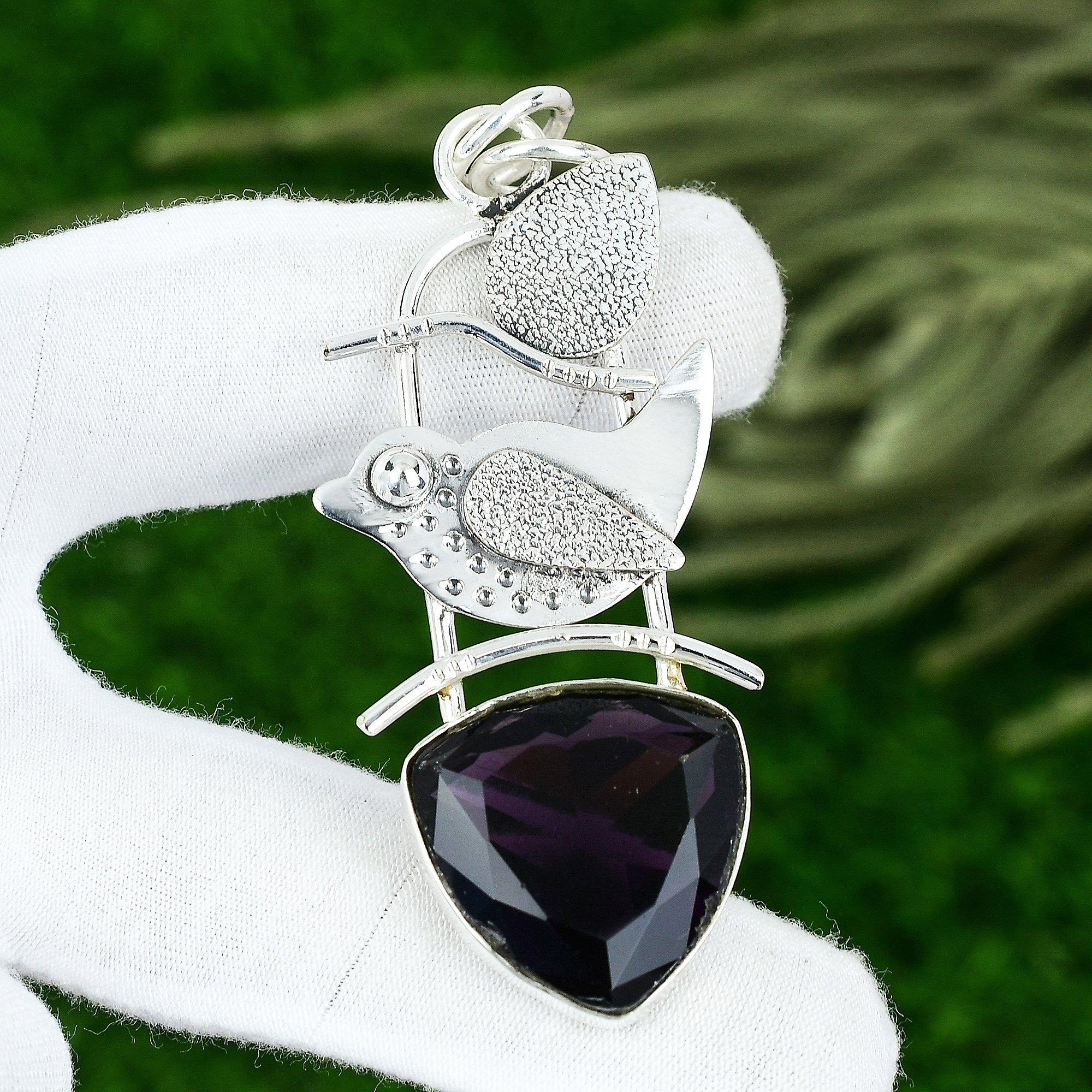 925 Silver Trillion Amethyst Gemstone Ethnic February Birth New Pendant Jewelry
925 Silver Trillion Amethyst Gemstone Ethnic February Birth New Pendant Jewelry