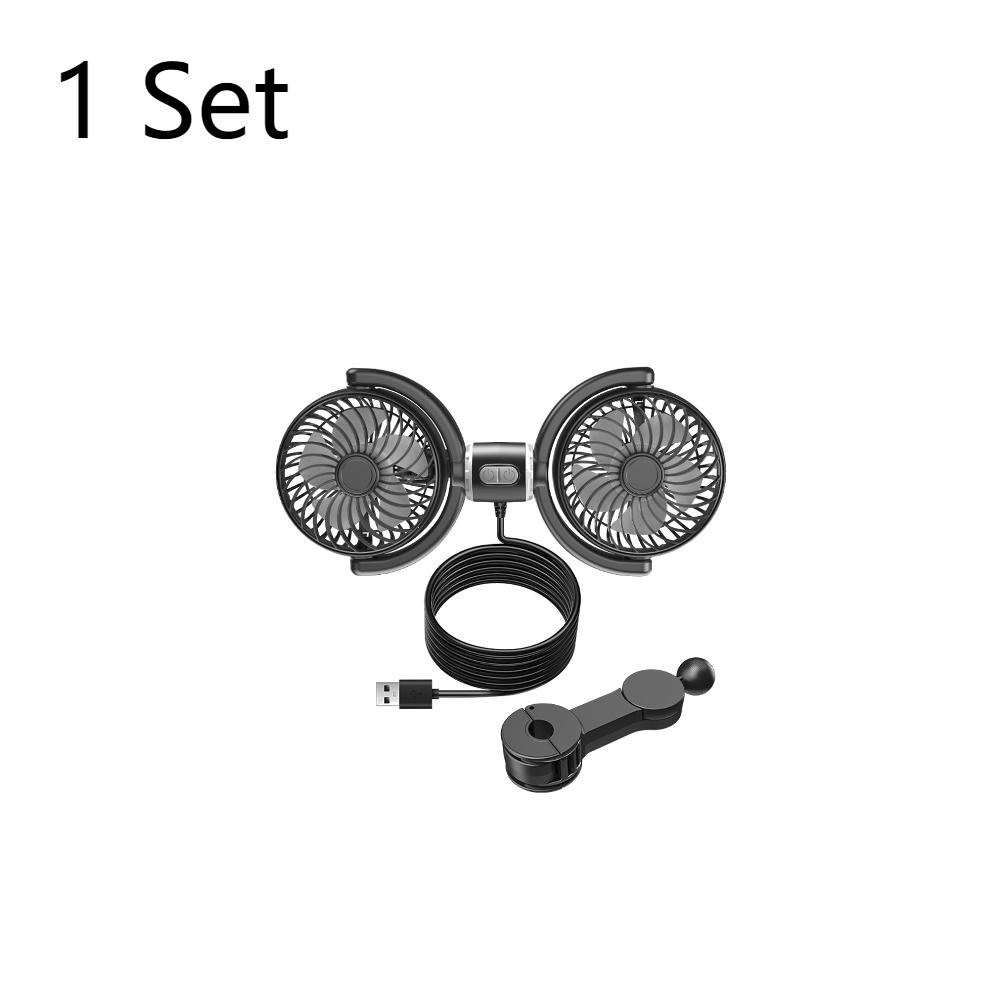 Dual Head Car Rear Headrest Fan 3-Speed USB Brushless Automotive Fan 360° Rotatable Car Neck Cooler Fan for Car Vehicle SUV RV
Dual Head Car Rear Headrest Fan 3-Speed USB Brushless Automotive Fan 360° Rotatable Car Neck Cooler Fan for Car Vehicle SUV RV
