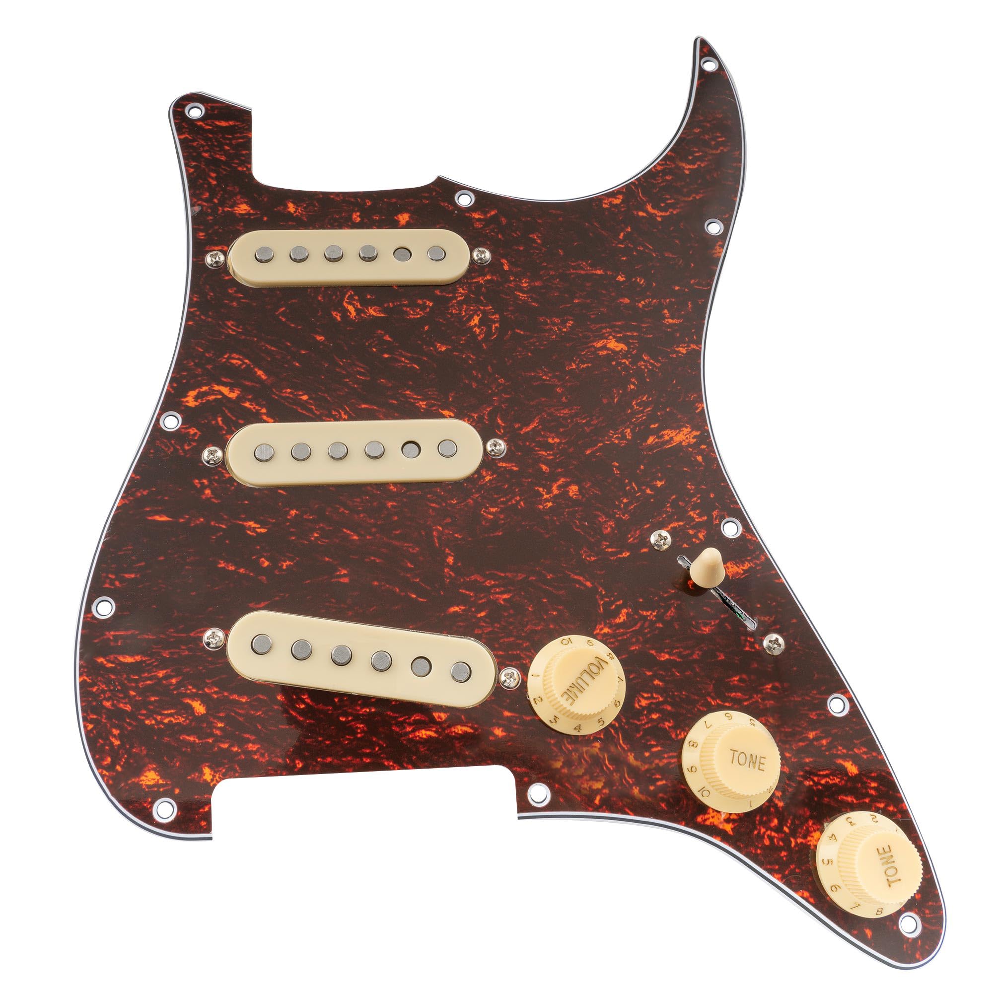 Musiclily Pro SE SSS Strat с предустановленной проводкой, звукосниматель с одной катушкой Staggered Alnico 5 для электрогитары ST Stratocaster с красным черепаховым корпусом 4P,
Musiclily Pro SE SSS Strat с предустановленной проводкой, звукосниматель с одной катушкой Staggered Alnico 5 для электрогитары ST Stratocaster с красным черепаховым корпусом 4P,