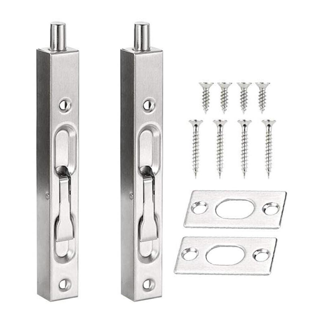 Your Home Safety 2 PCS Flush Bolt Latch Locks Made of 304 Stainless Steel Concealed Design Unbeatable Security
Your Home Safety 2 PCS Flush Bolt Latch Locks Made of 304 Stainless Steel Concealed Design Unbeatable Security