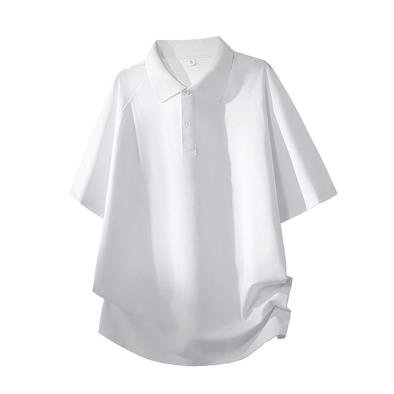 Summer Ice Silk Short Sleeve T-shirt Men s Loose Half Sleeve T-shirt Ice Silk Thin Collar Polo Shirt 2XL
Summer Ice Silk Short Sleeve T-shirt Men s Loose Half Sleeve T-shirt Ice Silk Thin Collar Polo Shirt 2XL