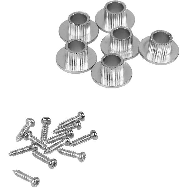 2 Sets Semiclosed Guitar Tuner, Conversion Bushing Adapter Ferrules, Guitar Tuner Bushings with Mounting Screws for Electric or Acoustic
2 Sets Semiclosed Guitar Tuner, Conversion Bushing Adapter Ferrules, Guitar Tuner Bushings with Mounting Screws for Electric or Acoustic