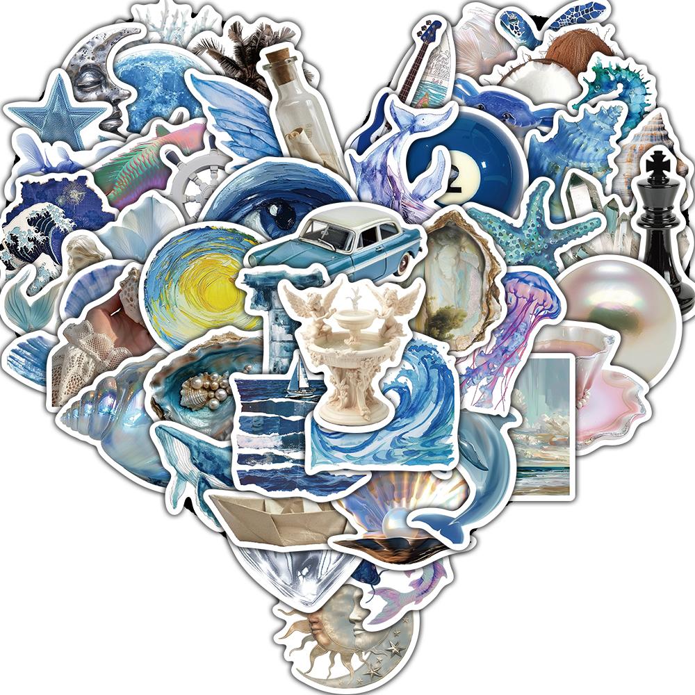 50/100PCS Sticker Ins Wind Blue and Silver Ocean Print Notebook Aesthetic Retro Laptop Motorcycle Skateboard Luggage Stickers
50/100PCS Sticker Ins Wind Blue and Silver Ocean Print Notebook Aesthetic Retro Laptop Motorcycle Skateboard Luggage Stickers