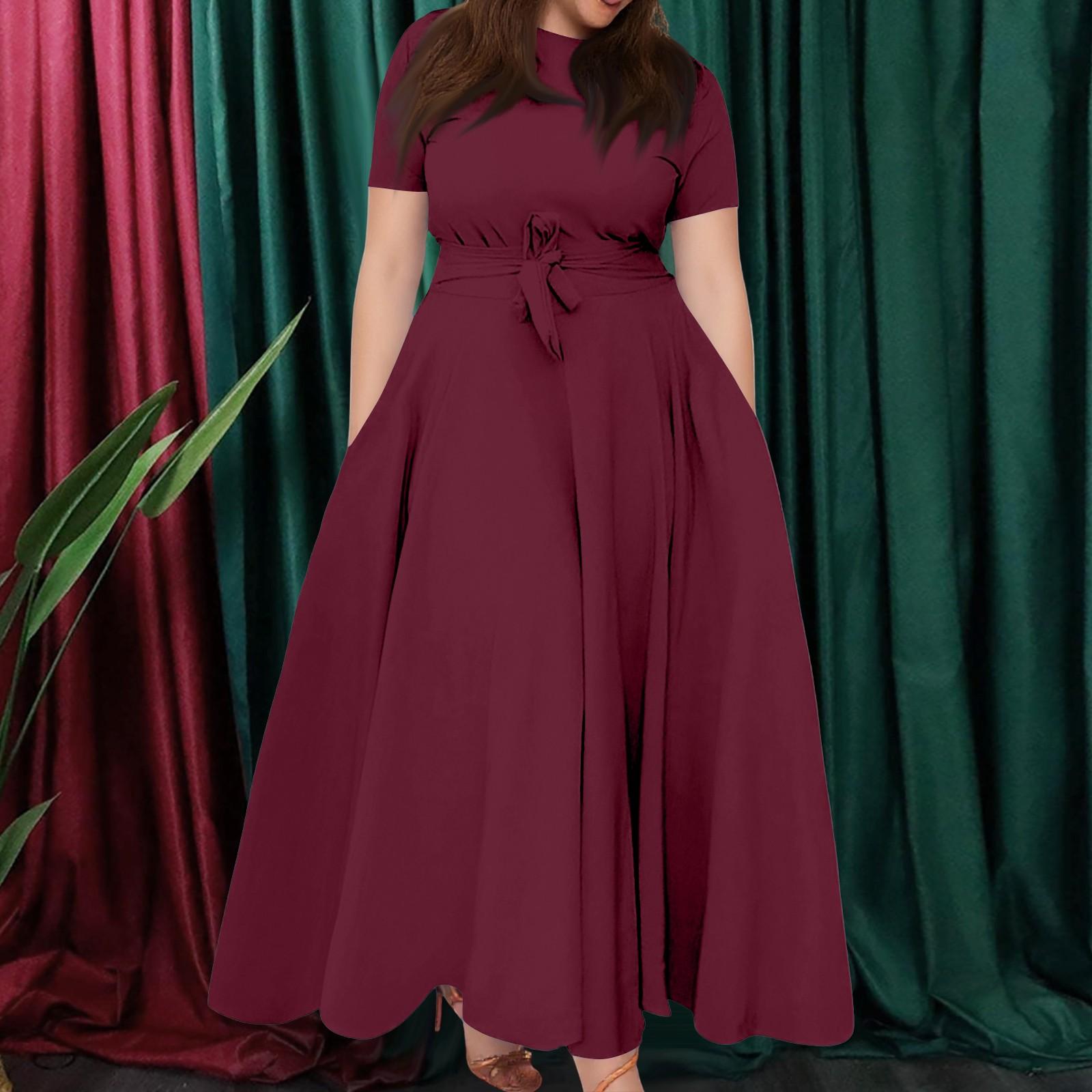 Женское повседневное модное свободное платье большого размера с круглым вырезом и короткими рукавами на бретелях XXXL винный
Женское повседневное модное свободное платье большого размера с круглым вырезом и короткими рукавами на бретелях XXXL винный