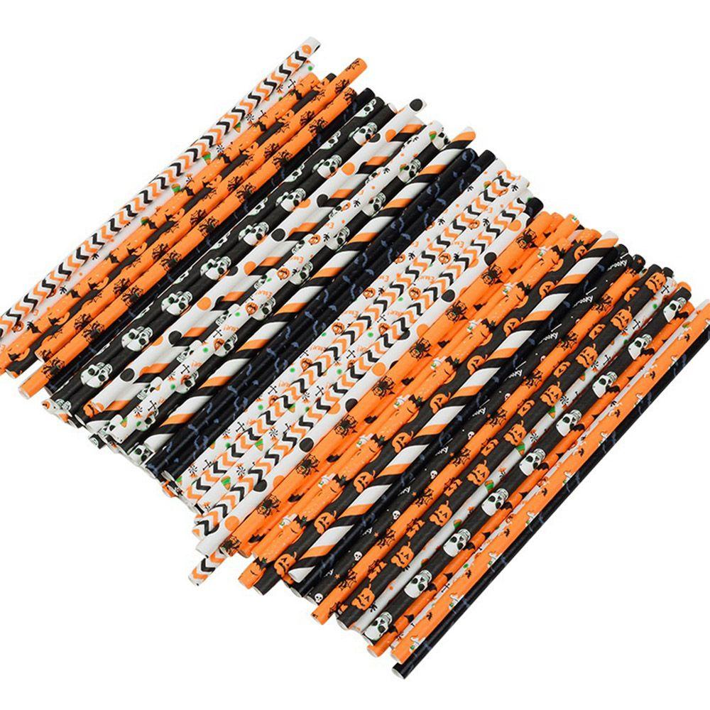 Ghost,Bat,Pumpkin Pattern Disposable Home Supplies Party Favors Paper Straws Halloween Straws
Ghost,Bat,Pumpkin Pattern Disposable Home Supplies Party Favors Paper Straws Halloween Straws