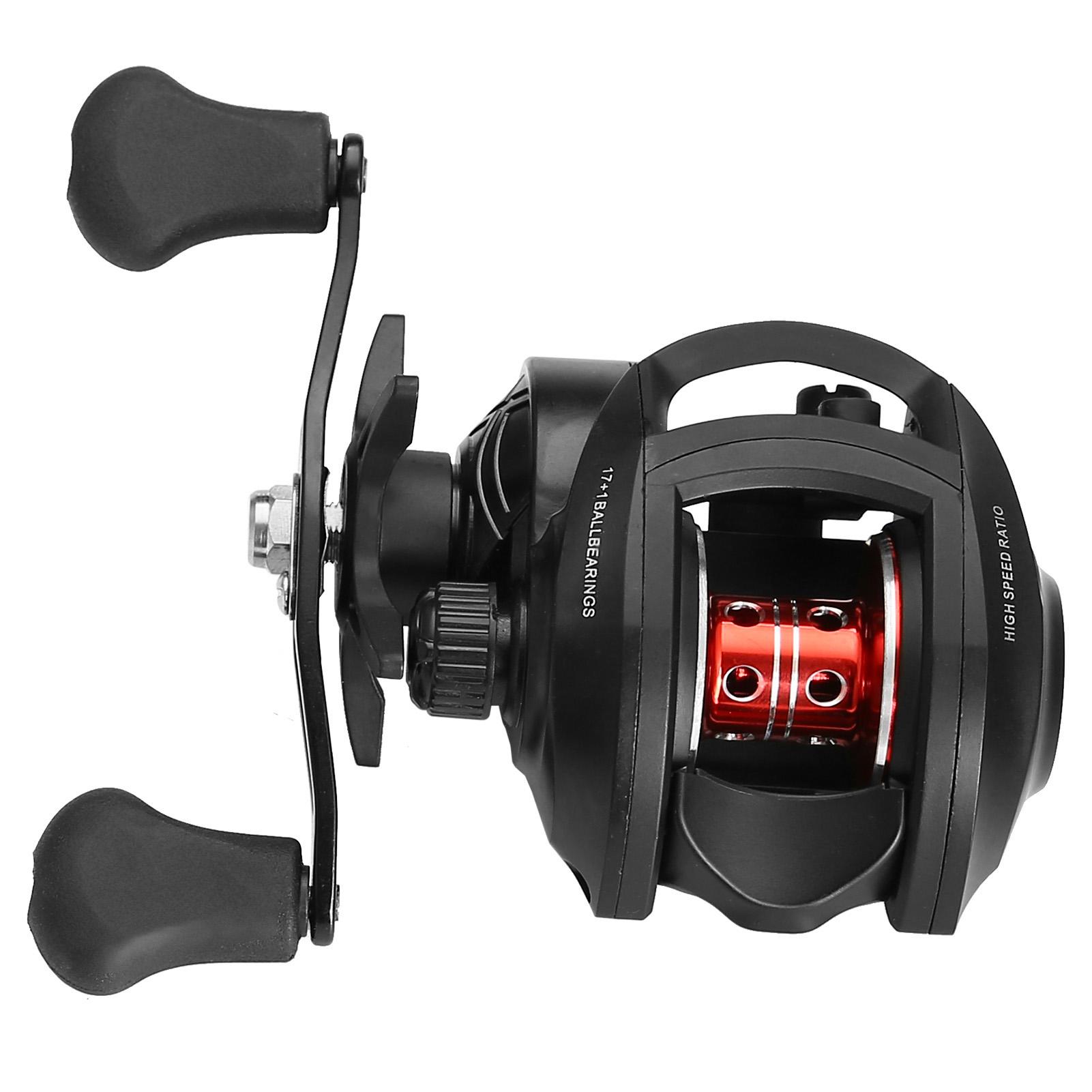 Ultra Smooth 17 + 1 BB Baitcasting Fishing Reel Baitcaster 8kg Max Drag 8.0:1 Gear Ratio Magnet Braking System Black & RED Left Hand
Ultra Smooth 17 + 1 BB Baitcasting Fishing Reel Baitcaster 8kg Max Drag 8.0:1 Gear Ratio Magnet Braking System Black & RED Left Hand