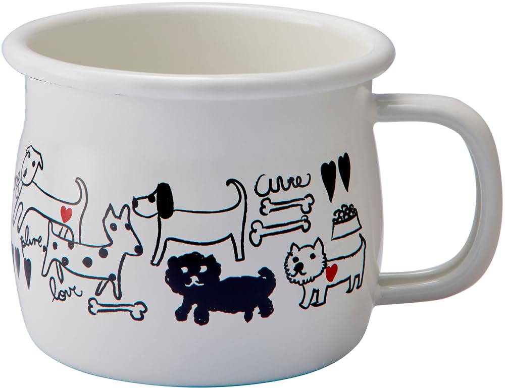 Toyo Horo Plune Enamel Mug, Monotone Dog, Size: Approx. W12 x D9.5 x H7.5, PMA-514
Toyo Horo Plune Enamel Mug, Monotone Dog, Size: Approx. W12 x D9.5 x H7.5, PMA-514