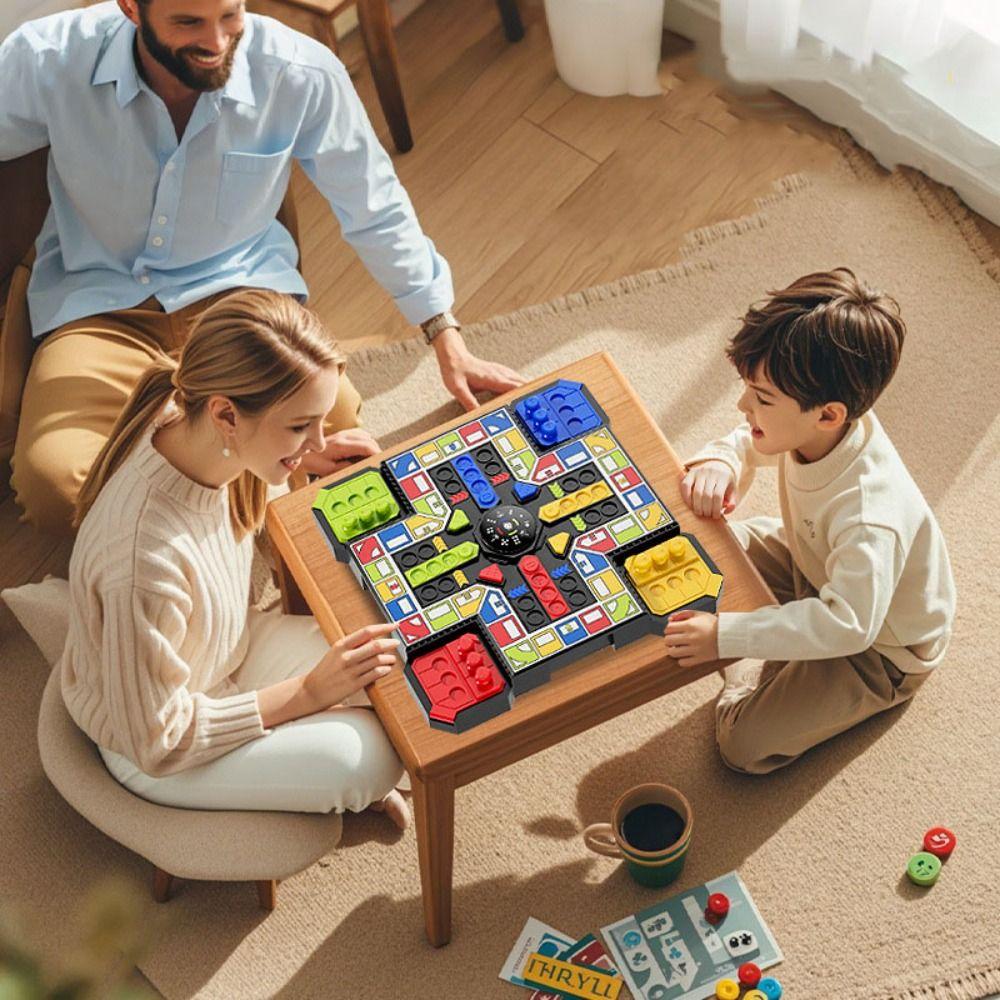 Multiplayers Electronic Flying Chess Set Plastics Table Games Chess Toys Camping Travel Party Game 1Set
Multiplayers Electronic Flying Chess Set Plastics Table Games Chess Toys Camping Travel Party Game 1Set