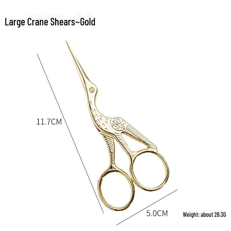 Ретро-ножиці ручної роботи у формі журавля для вишивання, вишивки хрестиком, підстригання брів і волосся в носі
Ретро-ножиці ручної роботи у формі журавля для вишивання, вишивки хрестиком, підстригання брів і волосся в носі