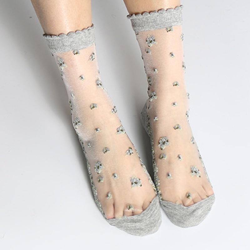 1 Pair Summer Women Transparent Lace Silk Crystal Rose Flower Breathable Ultra Thin Elastic Socks One Size сірий
1 Pair Summer Women Transparent Lace Silk Crystal Rose Flower Breathable Ultra Thin Elastic Socks One Size сірий