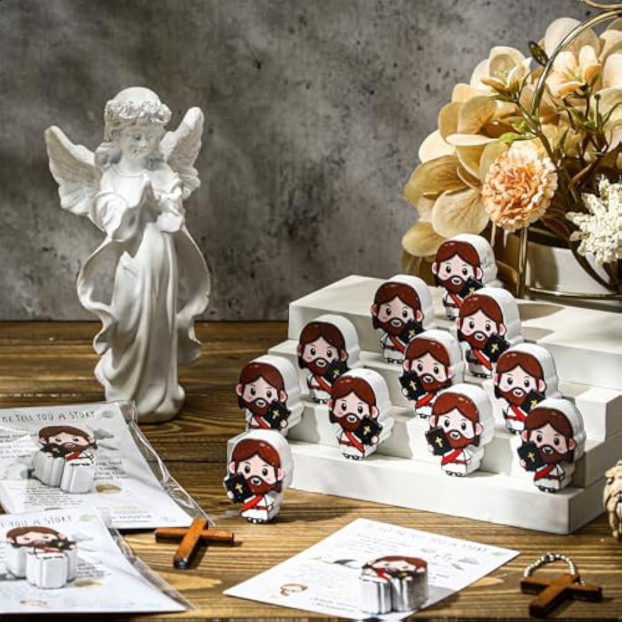 72 Pcs Mini Jesus Figurines Gifts Bulk with Easter Story Study Card for Students Holy Week Supplies for Sunday School Christian United States
72 Pcs Mini Jesus Figurines Gifts Bulk with Easter Story Study Card for Students Holy Week Supplies for Sunday School Christian United States