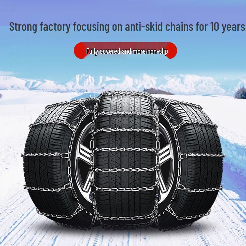 Heavy-Duty Anti-Skid Tire Chains for Cars, SUVs, and Off-Road Vehicles - Snow and All-Terrain Compatible 1114 Model | Round Shape | 2 Pieces
Heavy-Duty Anti-Skid Tire Chains for Cars, SUVs, and Off-Road Vehicles - Snow and All-Terrain Compatible 1114 Model | Round Shape | 2 Pieces