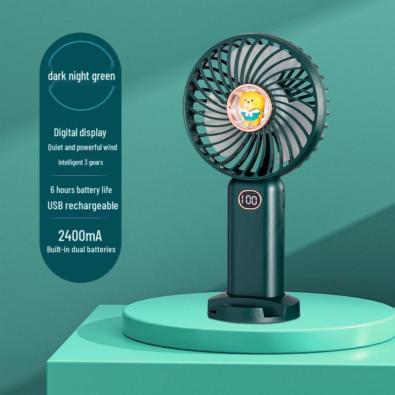 Rechargeable USB Handheld Cartoon Mini Silent Fan - Portable Desktop Gift 20cm x 10cm x 4.5cm зелёный
Rechargeable USB Handheld Cartoon Mini Silent Fan - Portable Desktop Gift 20cm x 10cm x 4.5cm зелёный