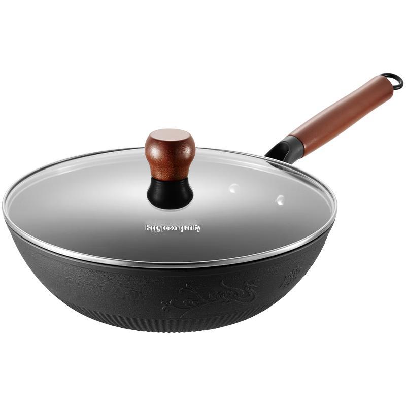 Chu Da Huang 30cm Uncoated Nitrided Cast Iron Wok
Chu Da Huang 30cm Uncoated Nitrided Cast Iron Wok