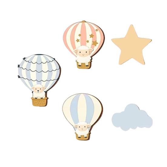 5 Pcs Hot Air Balloon Wall Decor with Cloud And Star Nursery Baby Shower Wall Art Boho Wooden Wall Hanging Sign for Bedroom Classroom Playroom A
5 Pcs Hot Air Balloon Wall Decor with Cloud And Star Nursery Baby Shower Wall Art Boho Wooden Wall Hanging Sign for Bedroom Classroom Playroom A