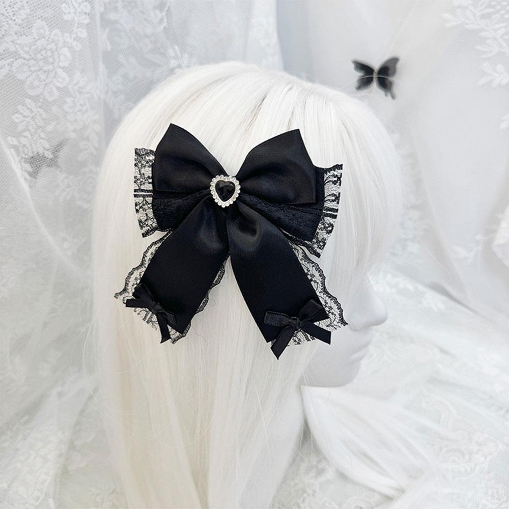 Cute Sweet Gothic Lolita Bow Hair Clip Y2K Black Lace Ribbon Bow Hair Jewelry Bow Hairclip DIY Accessory Pain Bag Decoration чёрный
Cute Sweet Gothic Lolita Bow Hair Clip Y2K Black Lace Ribbon Bow Hair Jewelry Bow Hairclip DIY Accessory Pain Bag Decoration чёрный