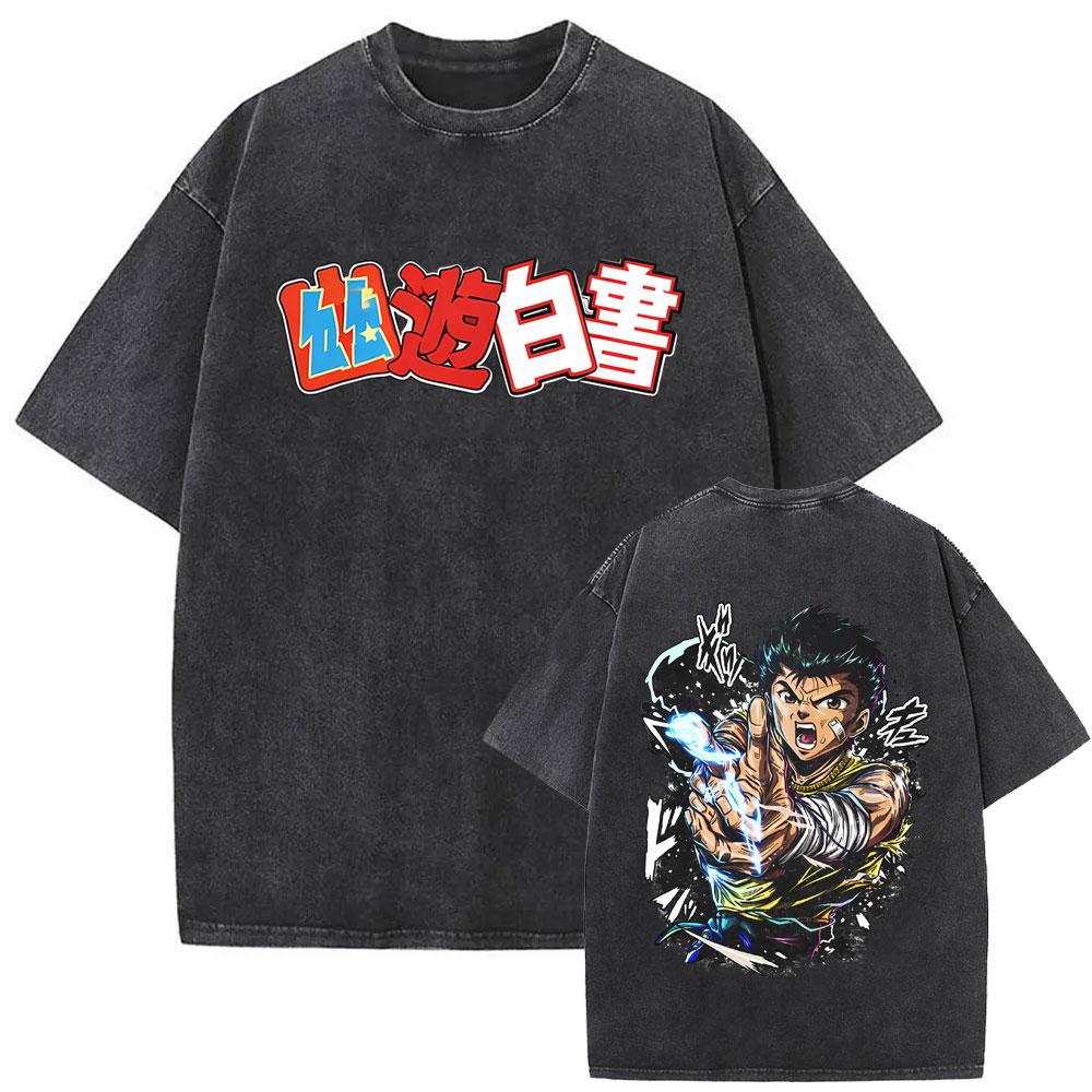 Washed Vintage Anime YuYu Hakusho Urameshi Yuusuke Graphic T Shirt Men Women Casual Oversized Tshirt Male s Manga Streetwear S
Washed Vintage Anime YuYu Hakusho Urameshi Yuusuke Graphic T Shirt Men Women Casual Oversized Tshirt Male s Manga Streetwear S