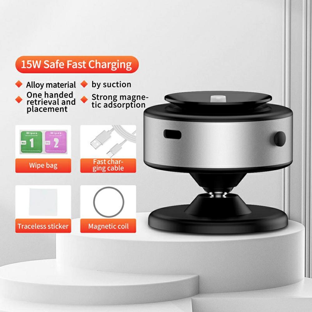 X11 Car Phone Magnetic Holder 15W Wireless Charging Vacuum Suction Rotatable Navigation Stand Silver
X11 Car Phone Magnetic Holder 15W Wireless Charging Vacuum Suction Rotatable Navigation Stand Silver
