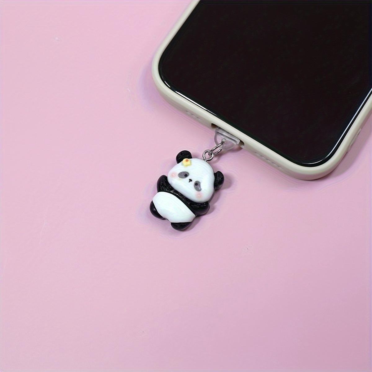 Adorable Panda Phone Charm: Cute Black And White Panda with Flower, Protects Your Phone from Dust For Typec
Adorable Panda Phone Charm: Cute Black And White Panda with Flower, Protects Your Phone from Dust For Typec
