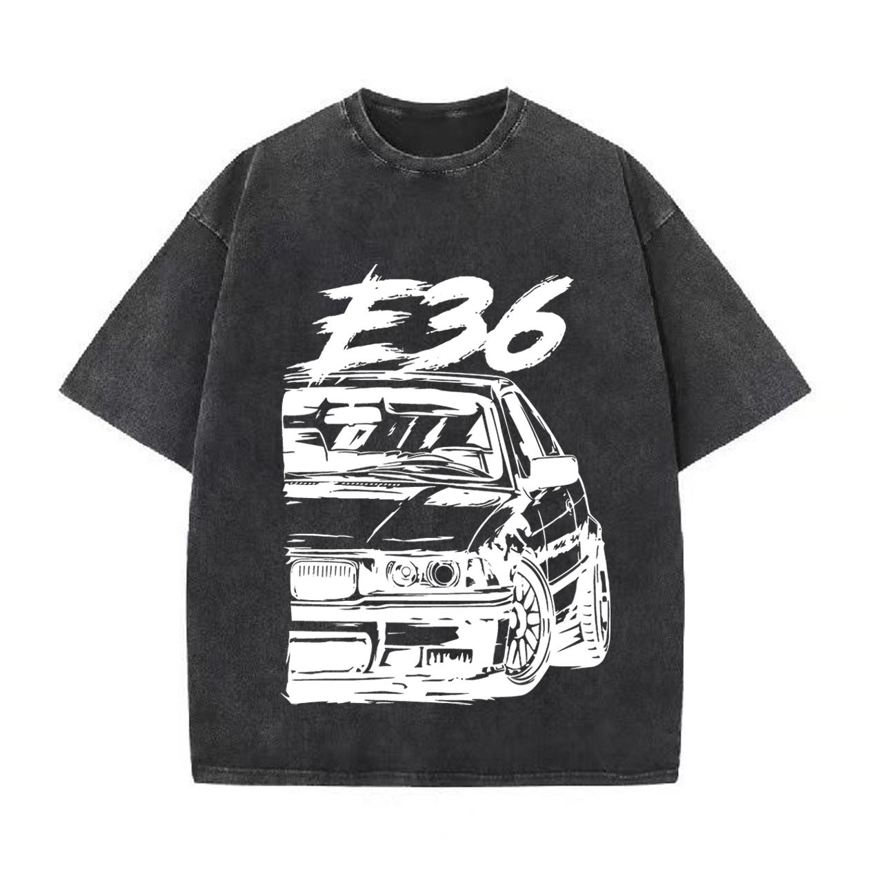 Retro Washed Vintage T-Shirt High Quality T Shirts E36 T-Shirt Summer Oversized Short Sleeve Clothes Cotton Loose Street Tops XL
Retro Washed Vintage T-Shirt High Quality T Shirts E36 T-Shirt Summer Oversized Short Sleeve Clothes Cotton Loose Street Tops XL
